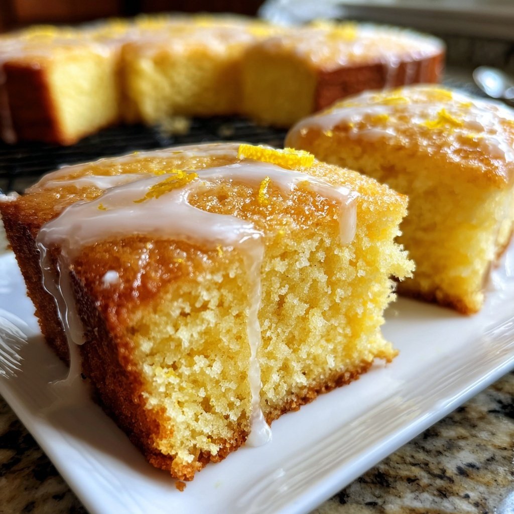 Saftiger Zitronenkuchen vom Blech