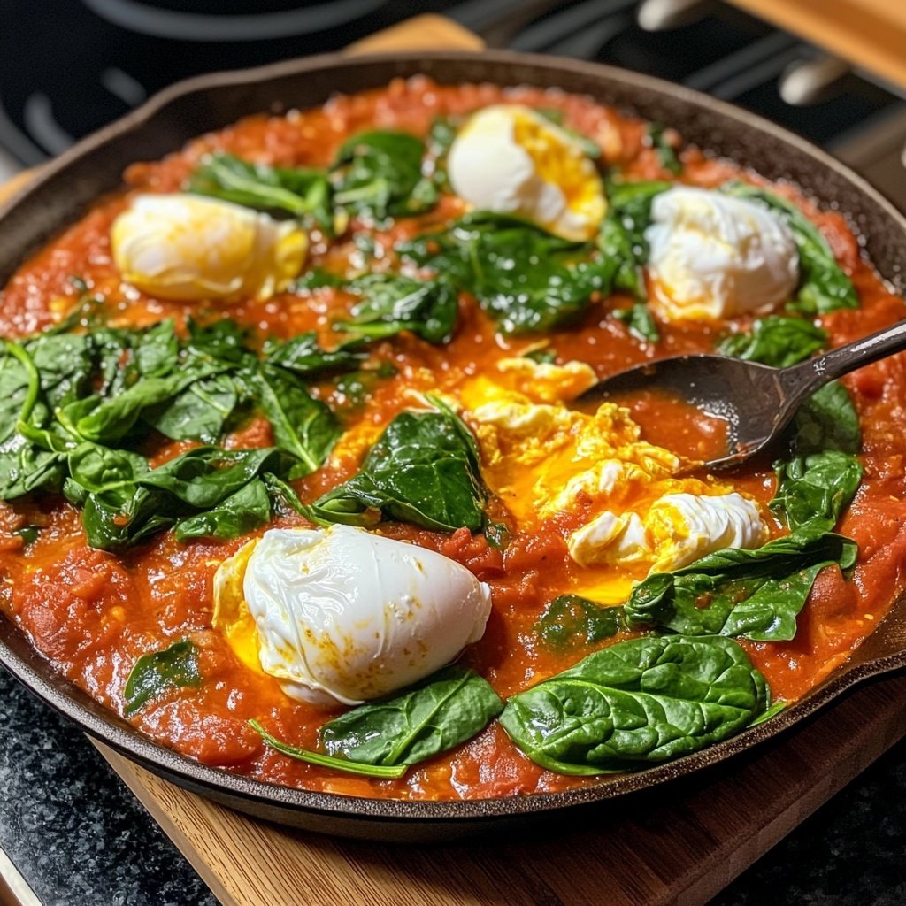 Shakshuka mit Spinat