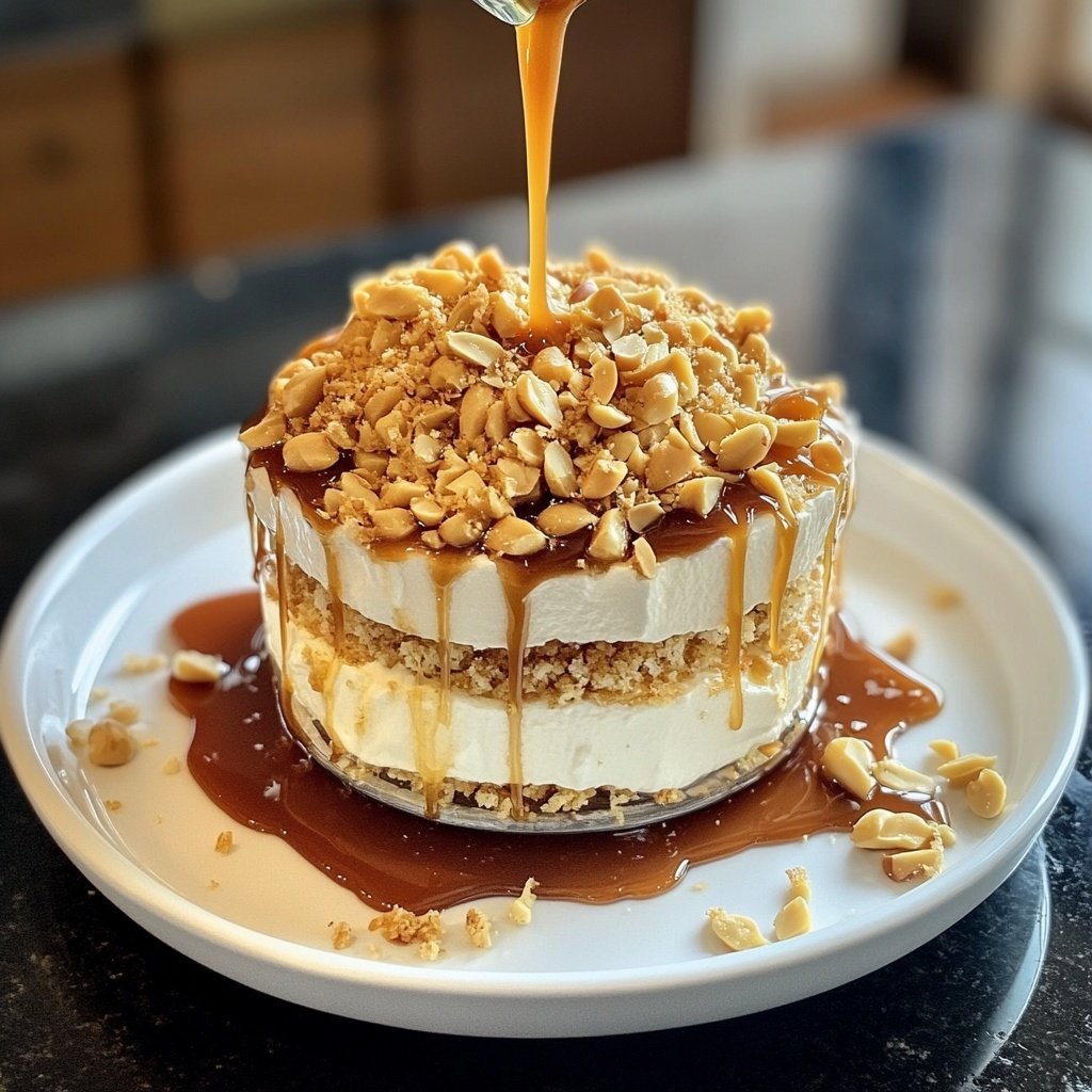 Vanille-Erdnuss-Dessert