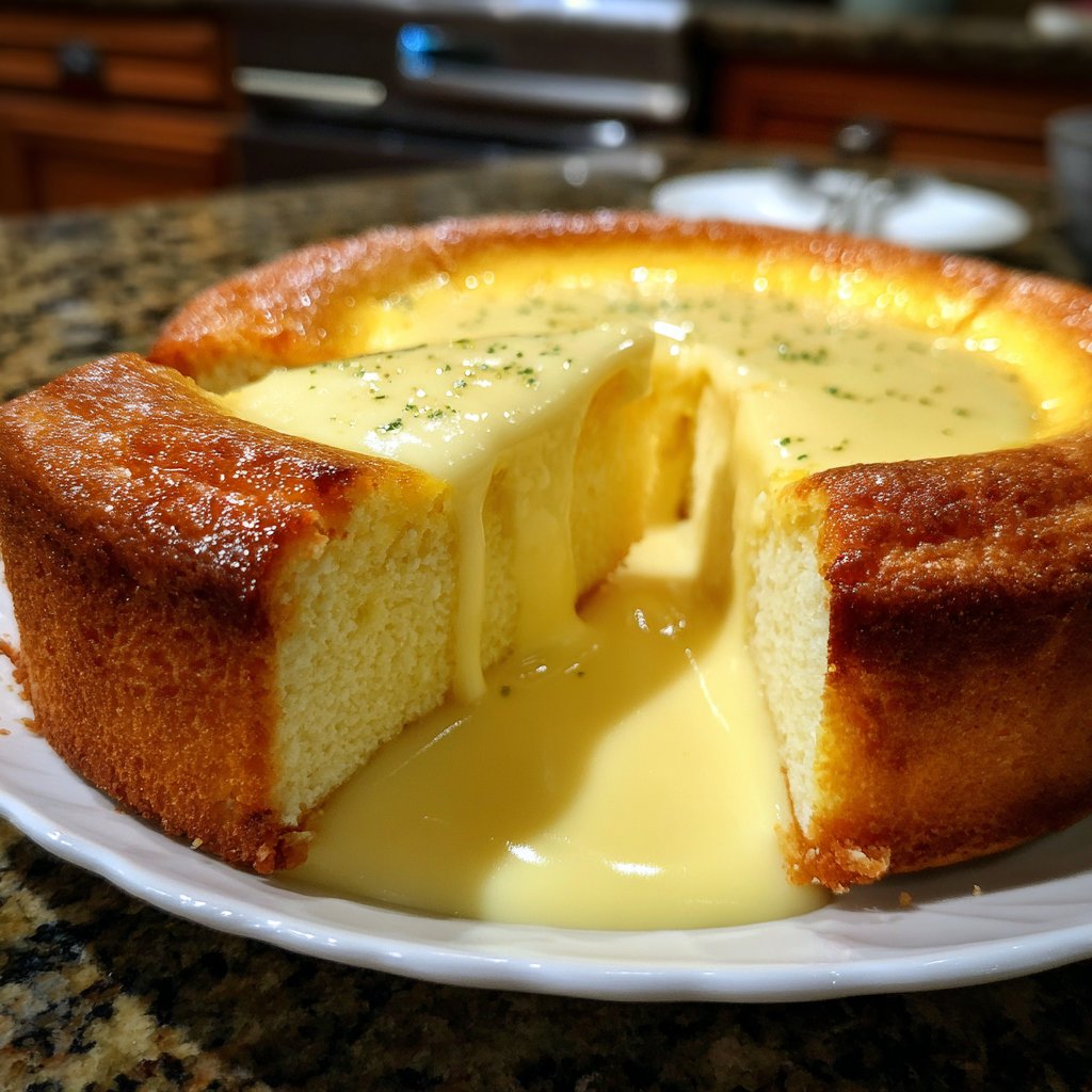 Käsekuchen mit Vanillepudding